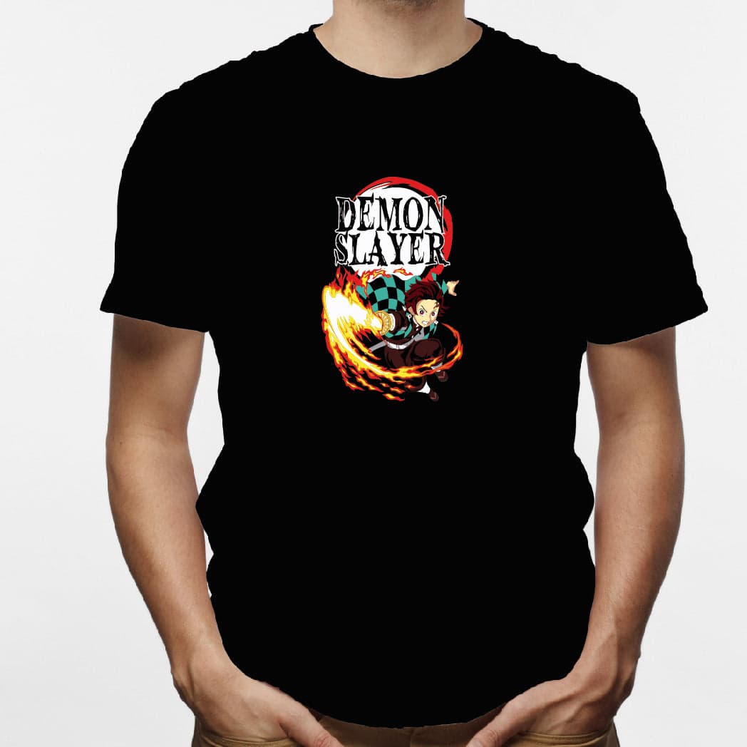 Camisa estampada en algodón para hombre tipo T-shirt Demon Slayer — foto 4