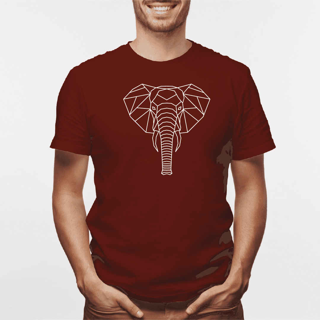 Camisa estampada para hombre tipo T-shirt Elefante Geometrico 3 — foto 4