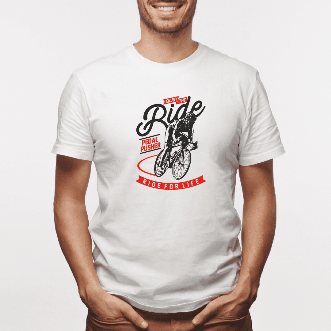 Camiseta estampada tipo T-shirt ENJOY THE RIDE (CICLISTAS) (HOMBRE) — foto 1