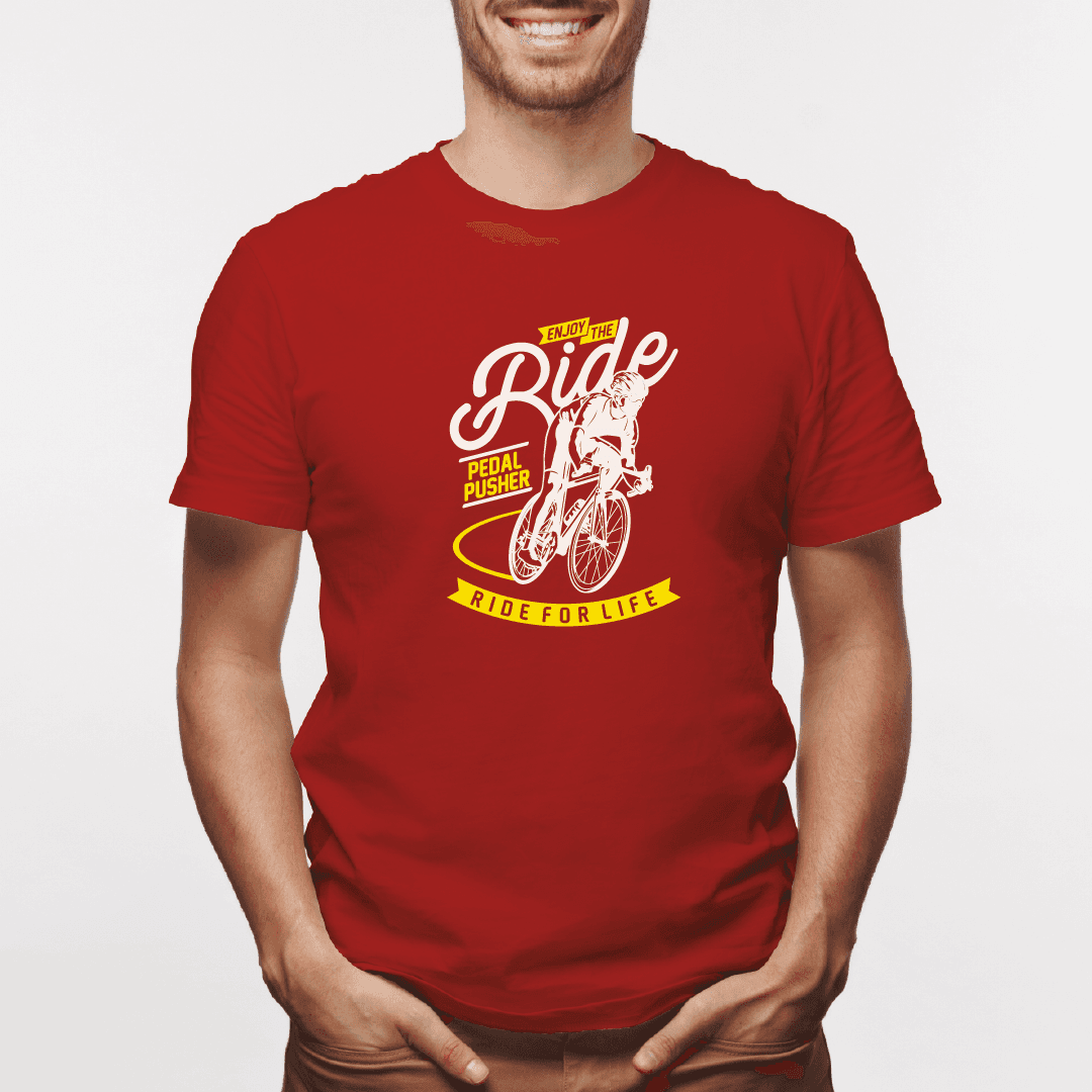 Camiseta estampada tipo T-shirt ENJOY THE RIDE (CICLISTAS) (HOMBRE) — foto 4