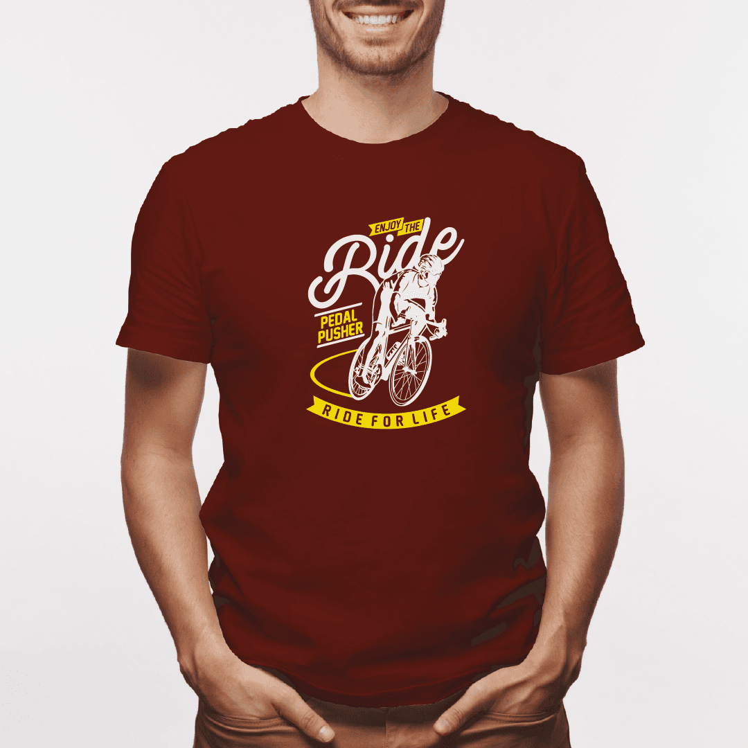 Camiseta estampada tipo T-shirt ENJOY THE RIDE (CICLISTAS) (HOMBRE) — foto 6