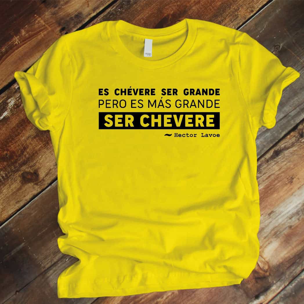 Camisa estampada unisex tipo T-shirt Es chevere ser grande