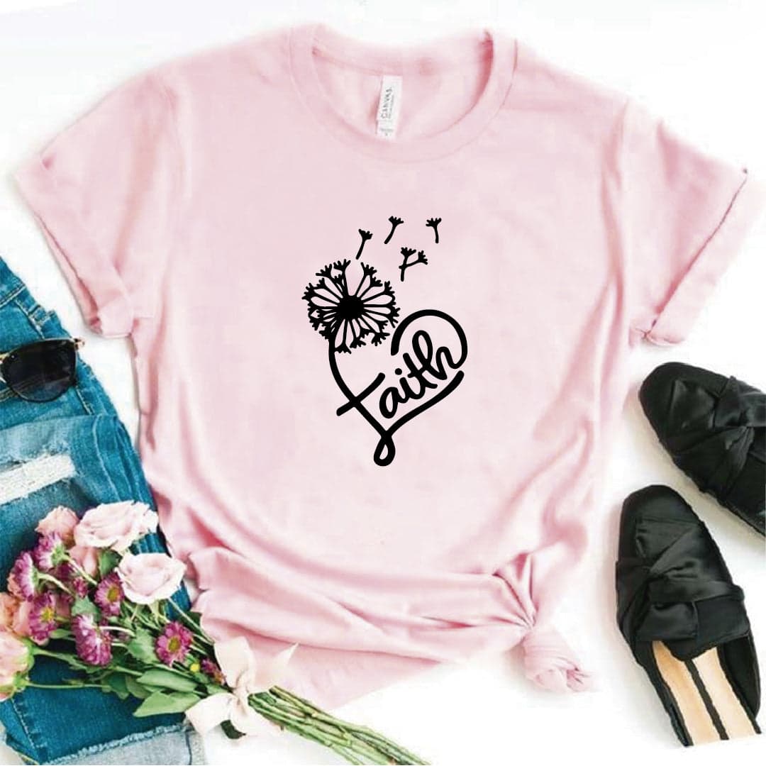Camisa estampada tipo T-shirt FAITH CORAZON DIENTE DE LEON — foto 7