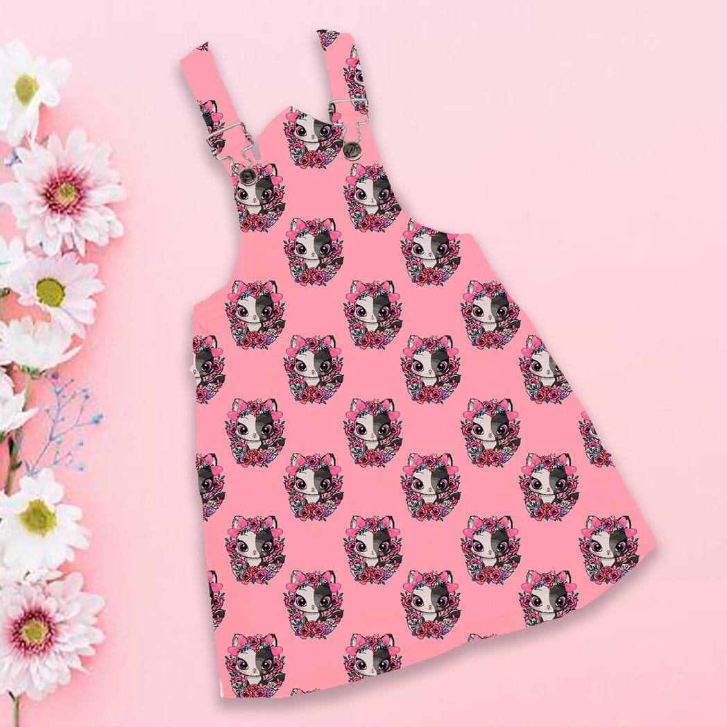 Braga de niña estampada diseño GATICO MITAD NEGRO MITAD BLANCO — foto 1