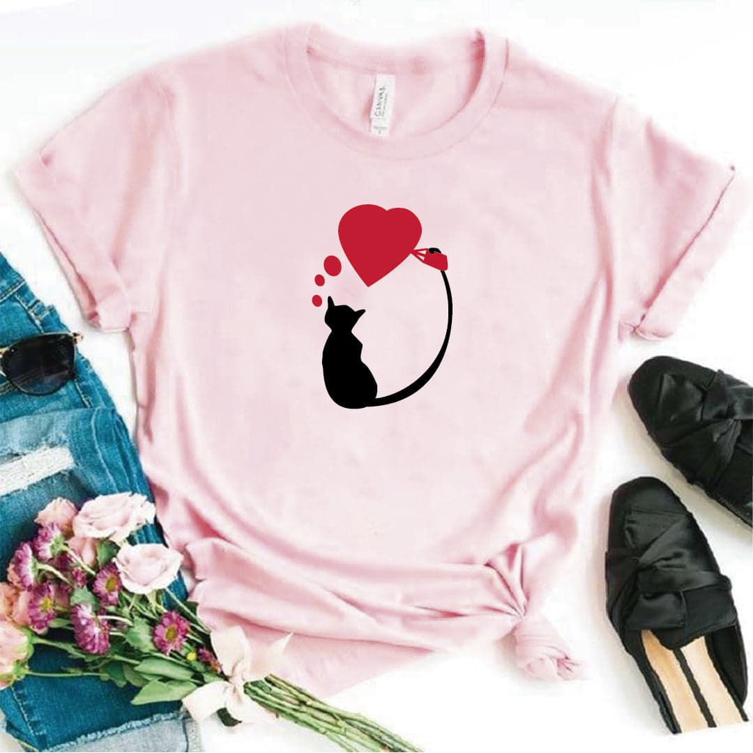Camisa estampada tipo T-shirt GATICO DIBUJANDO CORAZON — foto 8