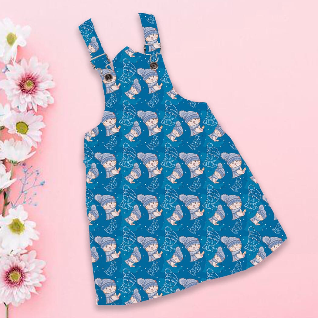 Braga de niña estampada diseño GATICO GORRITO AZUL — foto 1