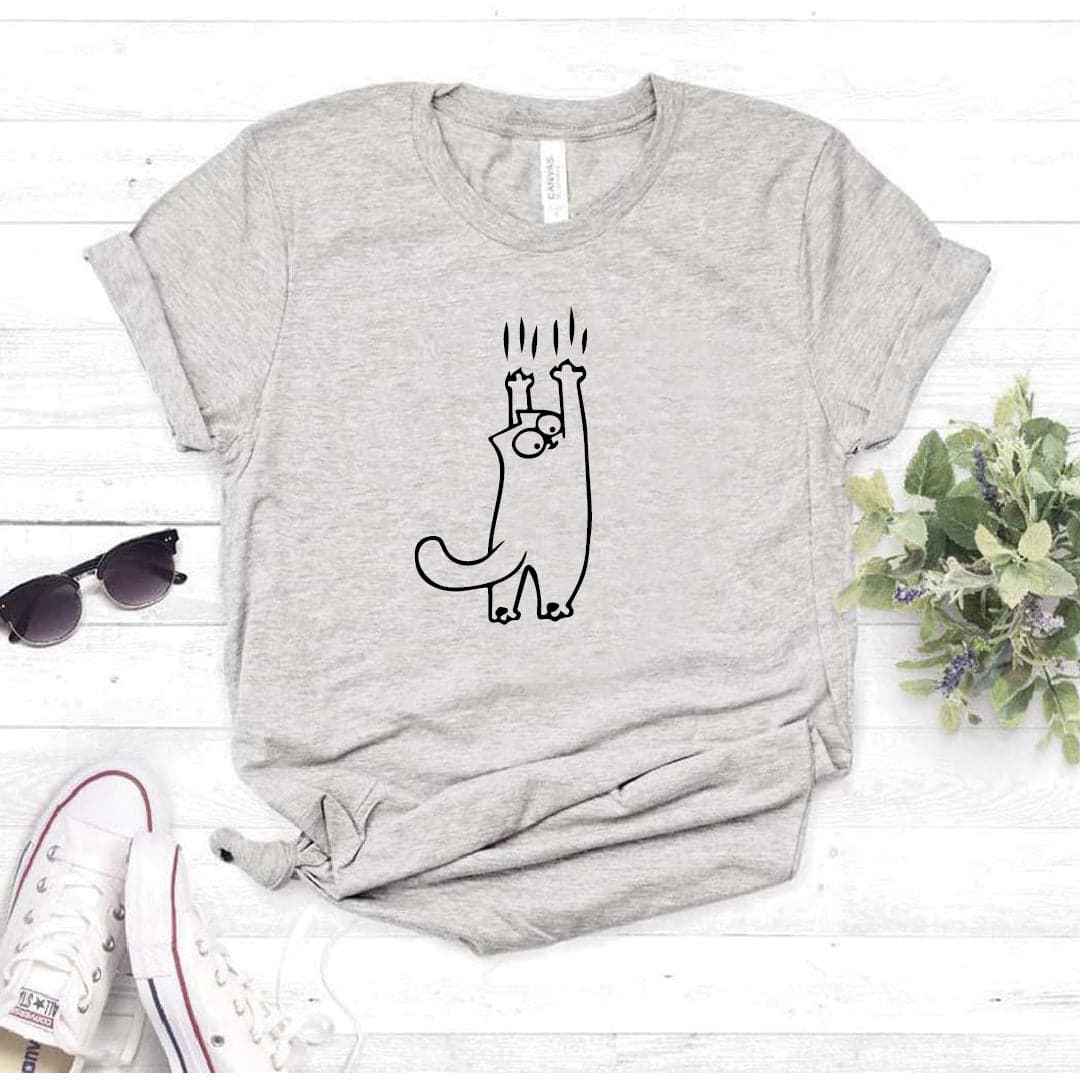 Camisa estampada tipo T-shirt Gato Simon Rasgando — foto 2