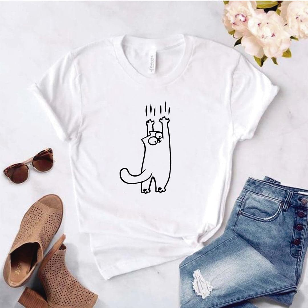 Camisa estampada tipo T-shirt Gato Simon Rasgando — foto 1