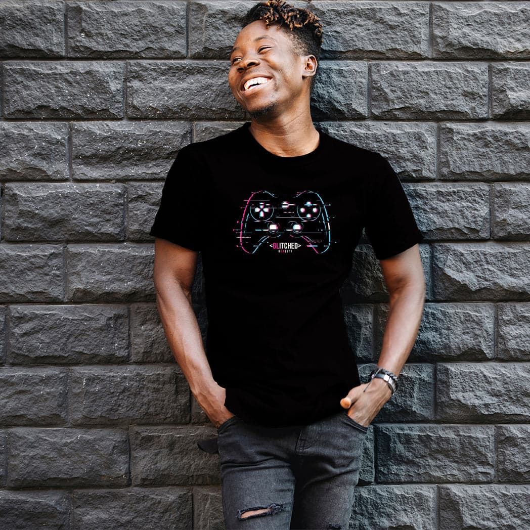 Camisa estampada para hombre tipo T-Shirt Glitch Control — foto 2