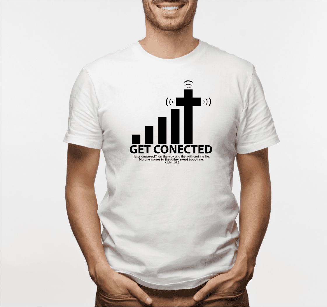 Camiseta estampada tipo T-shirt GET CONECTED (HOMBRE) — foto 2