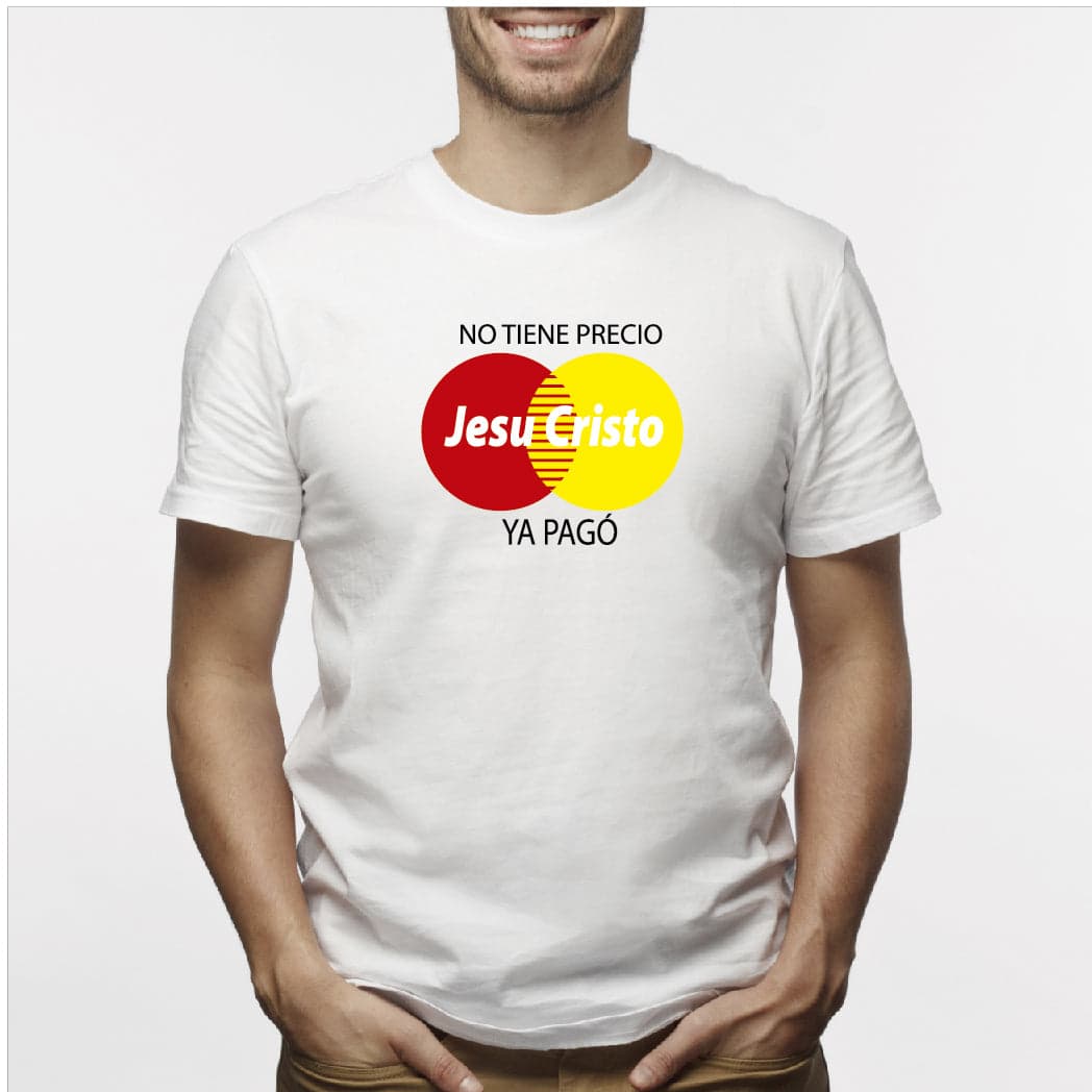 Camiseta estampada hombre T-shirt JESUCRISTO NO TIENE PRECIO — foto 3