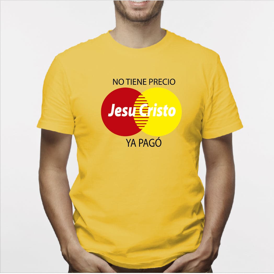 Camiseta estampada hombre T-shirt JESUCRISTO NO TIENE PRECIO — foto 4