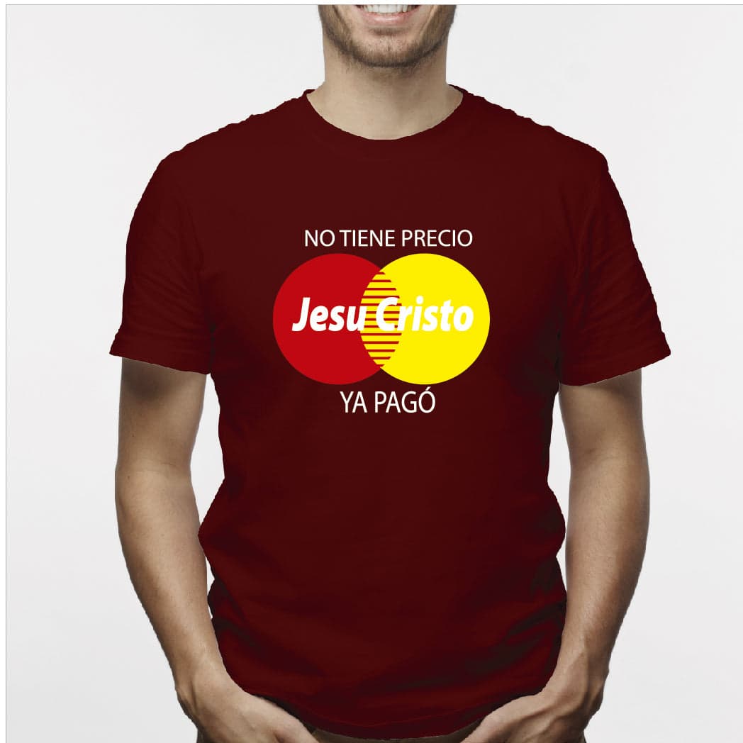Camiseta estampada hombre T-shirt JESUCRISTO NO TIENE PRECIO — foto 5