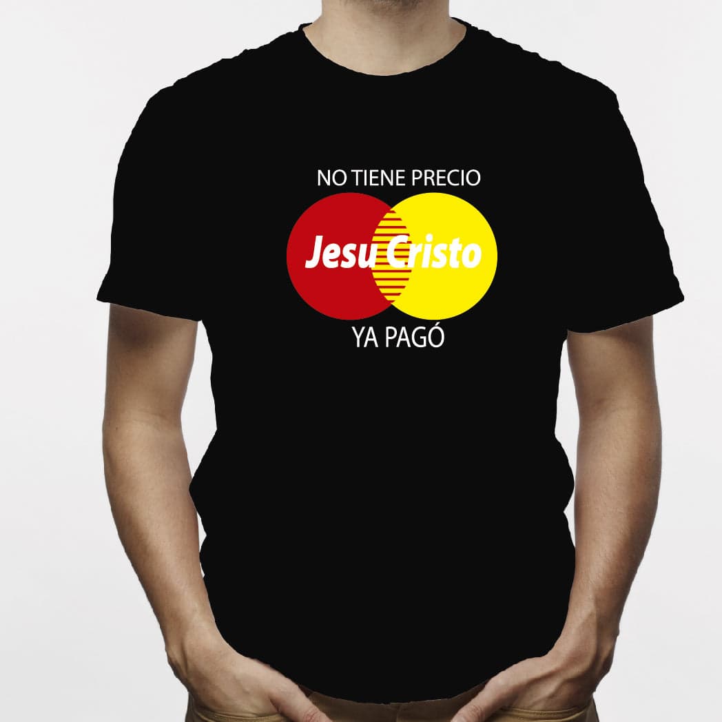 Camiseta estampada hombre T-shirt JESUCRISTO NO TIENE PRECIO — foto 1