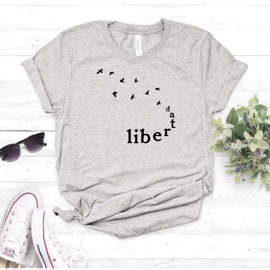 Camisa estampada tipo T-shirt Libertad — foto 7