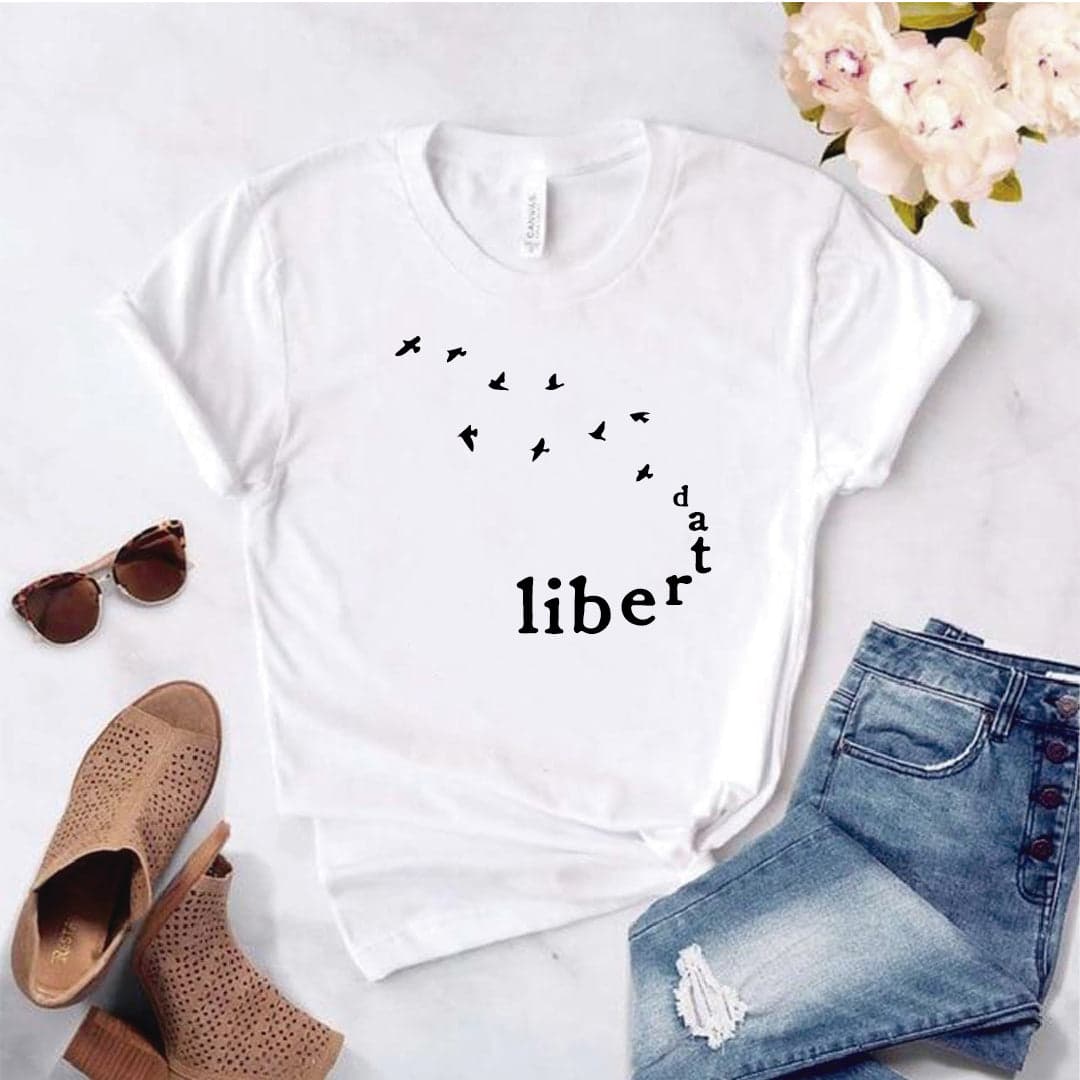 Camisa estampada tipo T-shirt Libertad — foto 8