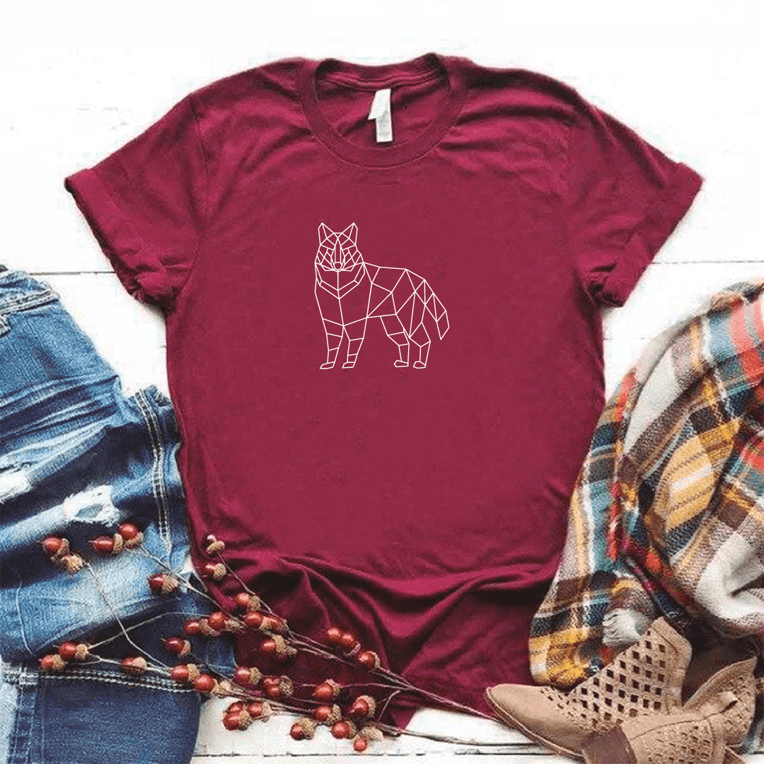Camisa estampada tipo T- shirt Lobo Geométrico — foto 7