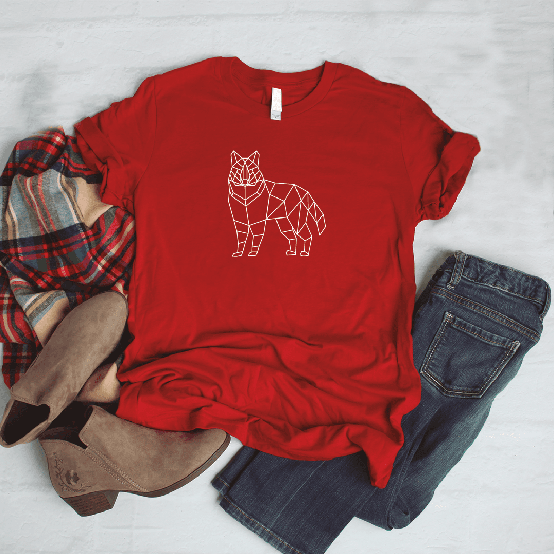 Camisa estampada tipo T- shirt Lobo Geométrico — foto 1