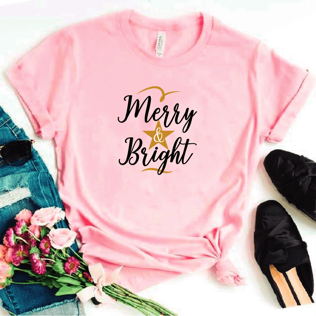 Camisa estampada tipo T-shirt (NAVIDAD) Merry and bright — foto 3