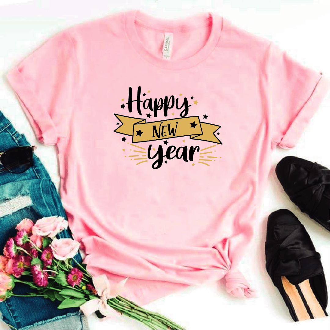 Camisa estampada tipo T-shirt (NAVIDAD) Happy new year 2 — foto 4