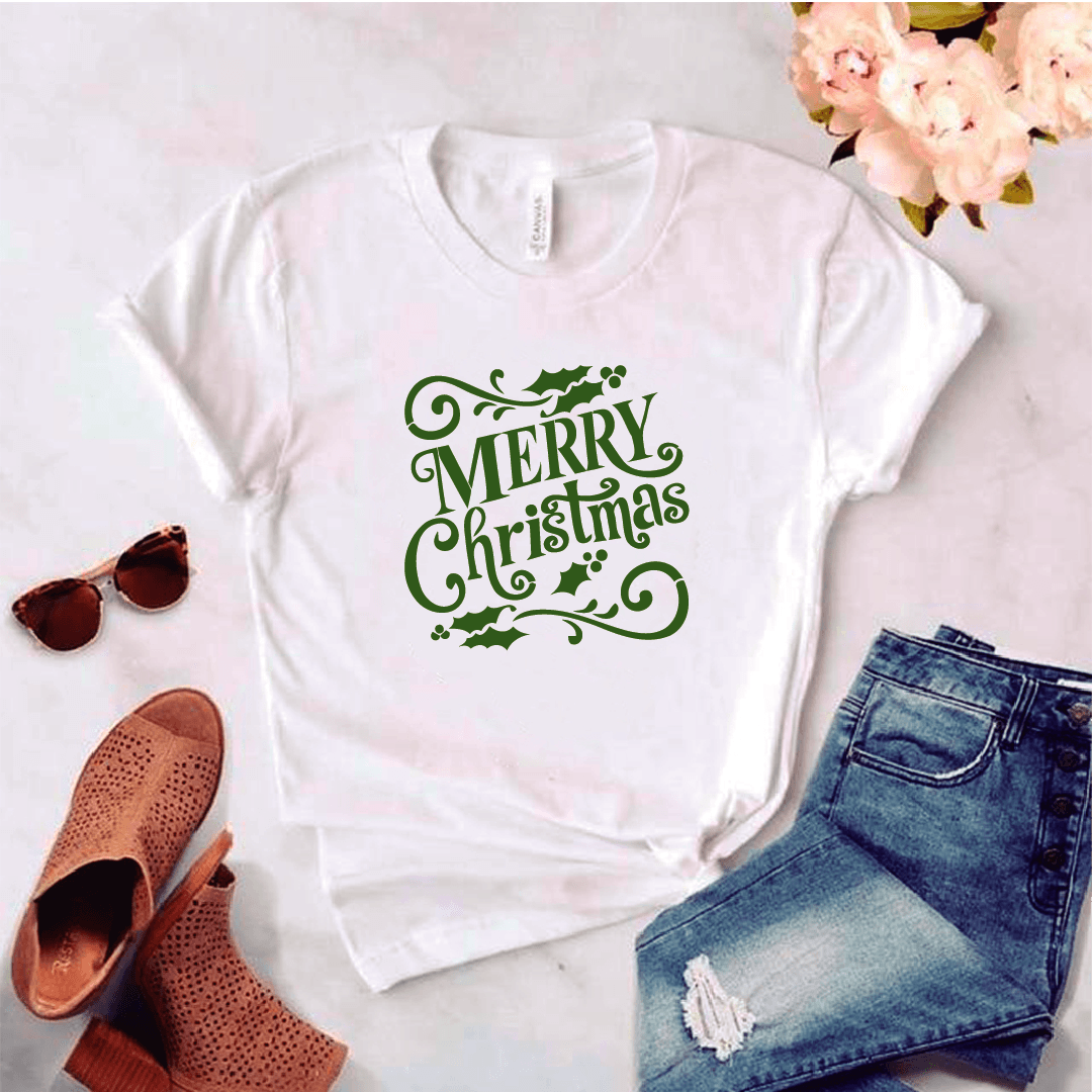 Camisa estampada tipo T-shirt (NAVIDAD) Merry a christmas 3 — foto 1