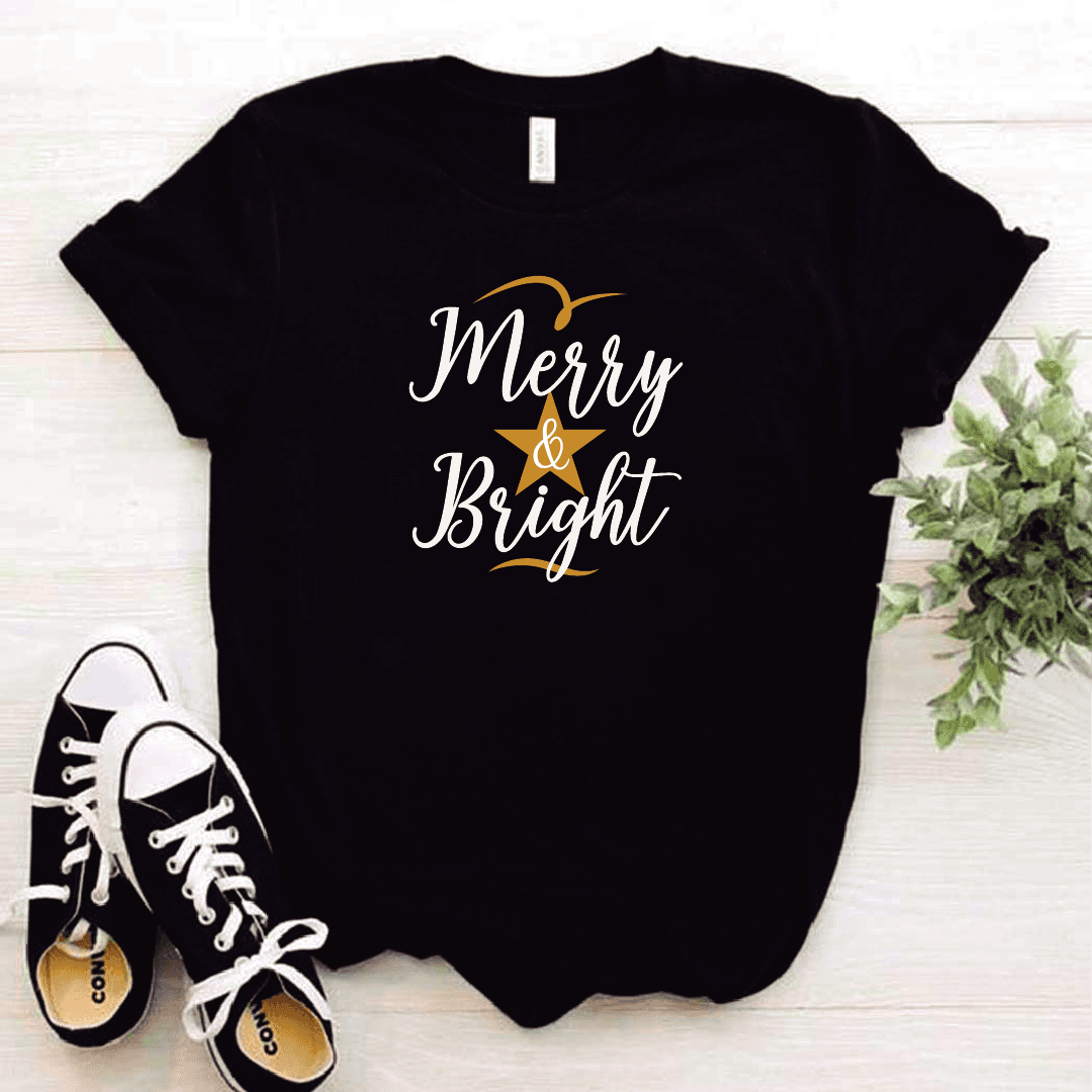 Camisa estampada tipo T-shirt (NAVIDAD) Merry and bright — foto 5