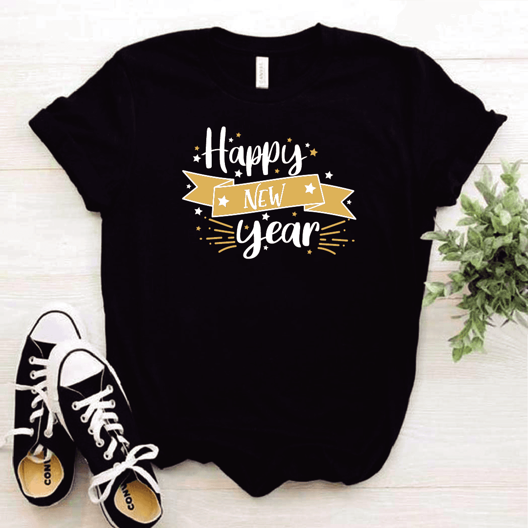 Camisa estampada tipo T-shirt (NAVIDAD) Happy new year 2 — foto 2