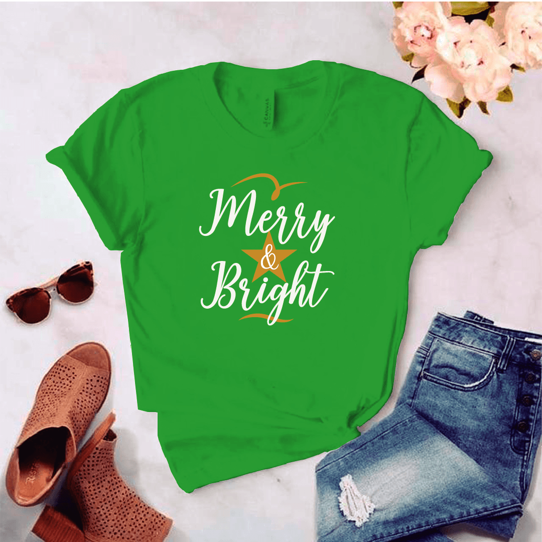 Camisa estampada tipo T-shirt (NAVIDAD) Merry and bright — foto 7