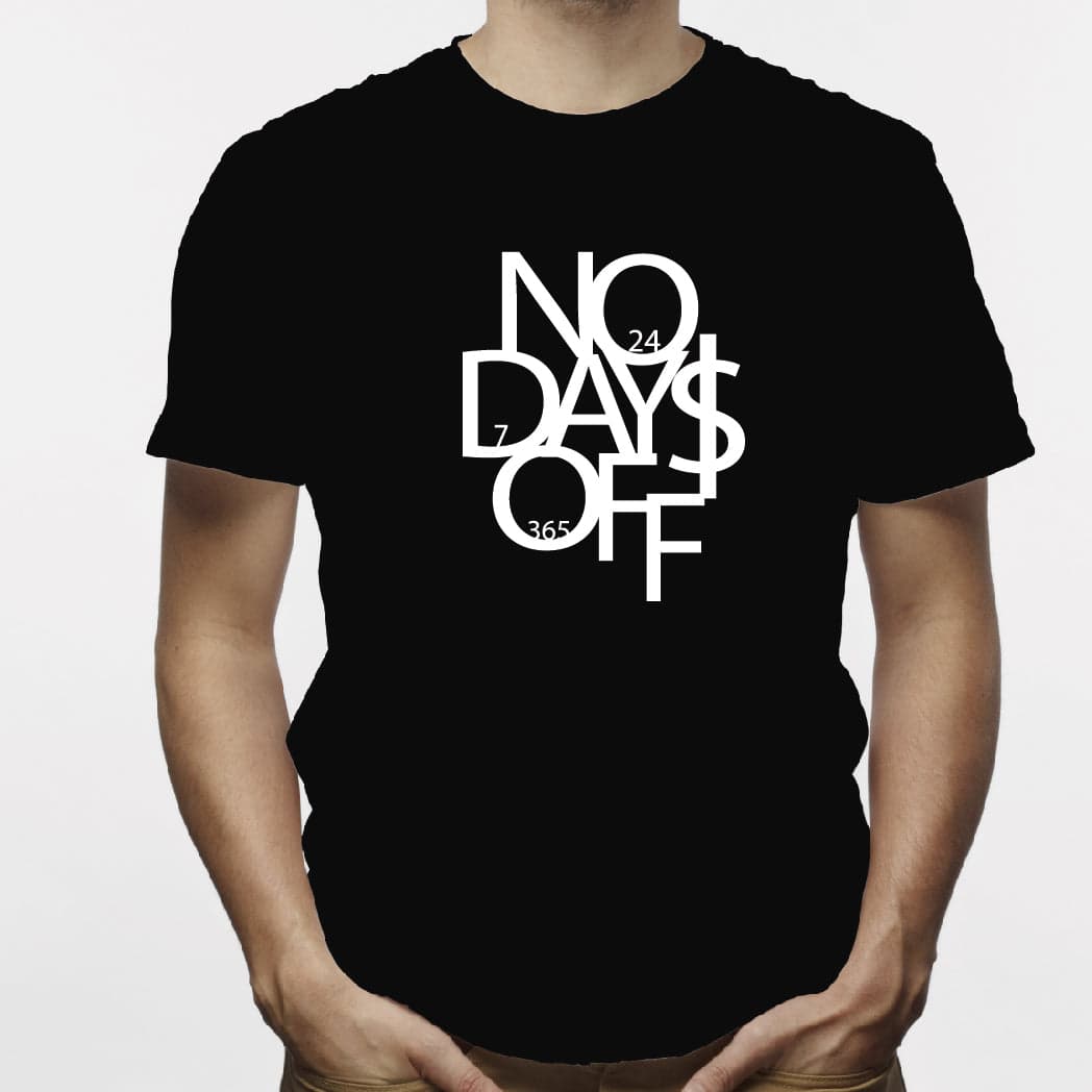 Camisa estampada para hombre tipo T-Shirt No Days Off — foto 1