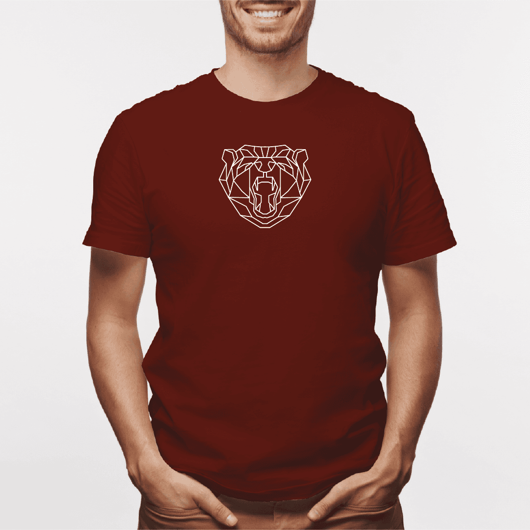 Camisa estampada para hombre tipo T-shirt Oso boca abierta — foto 4