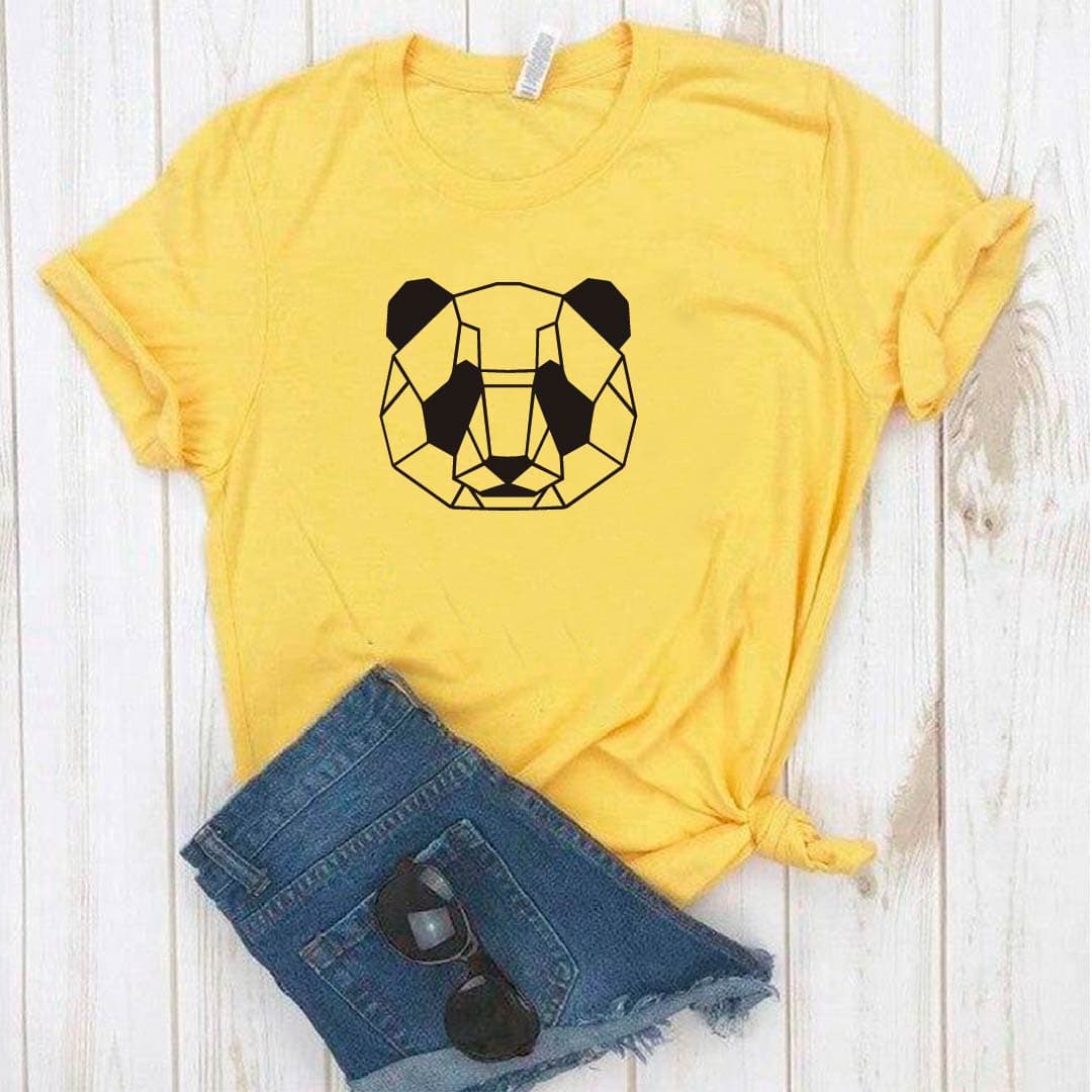 Camiseta estampada tipo T-shirt OSO PANDA (GEOMÉTRICO) — foto 2