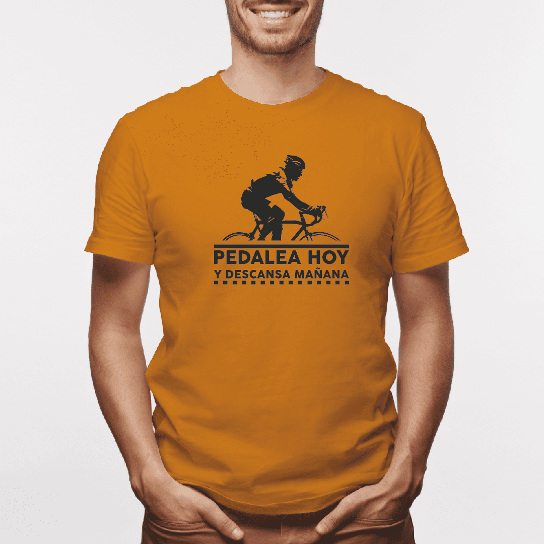 Camiseta estampada tipo T-shirt PEDALEA HOY Y DESCANSA MAÑANA (CICLISTAS) (HOMBRE) — foto 6
