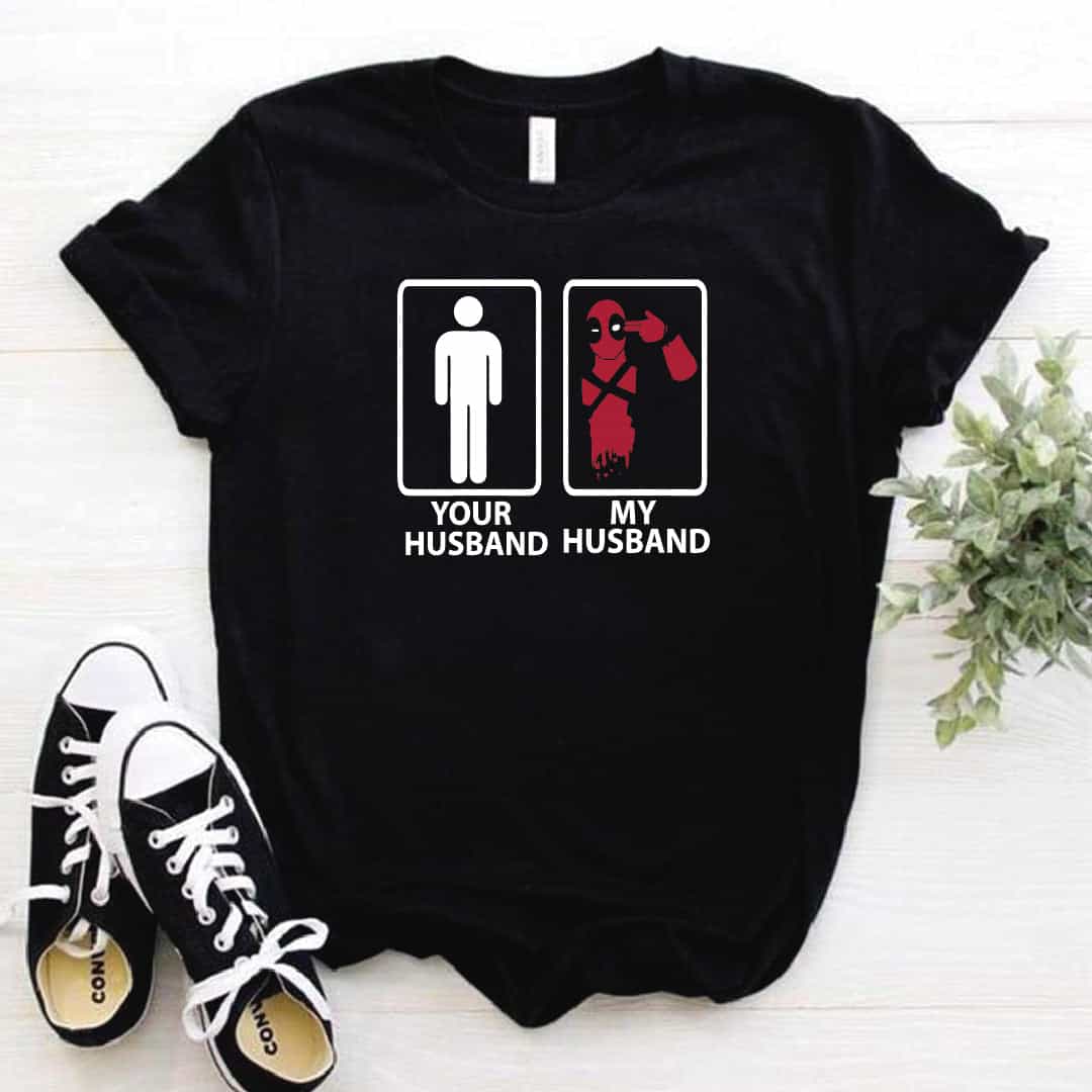 Camiseta estampada T-shirt Esposo Dead Pool