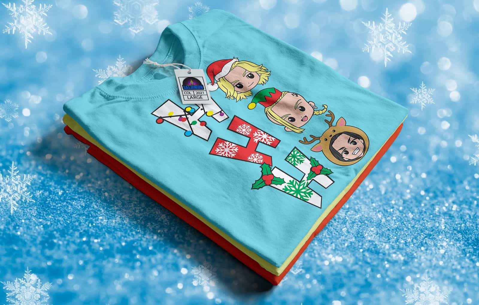 Camisa estampada tipo T-shirt TOKYO REVENGERS NAVIDAD
