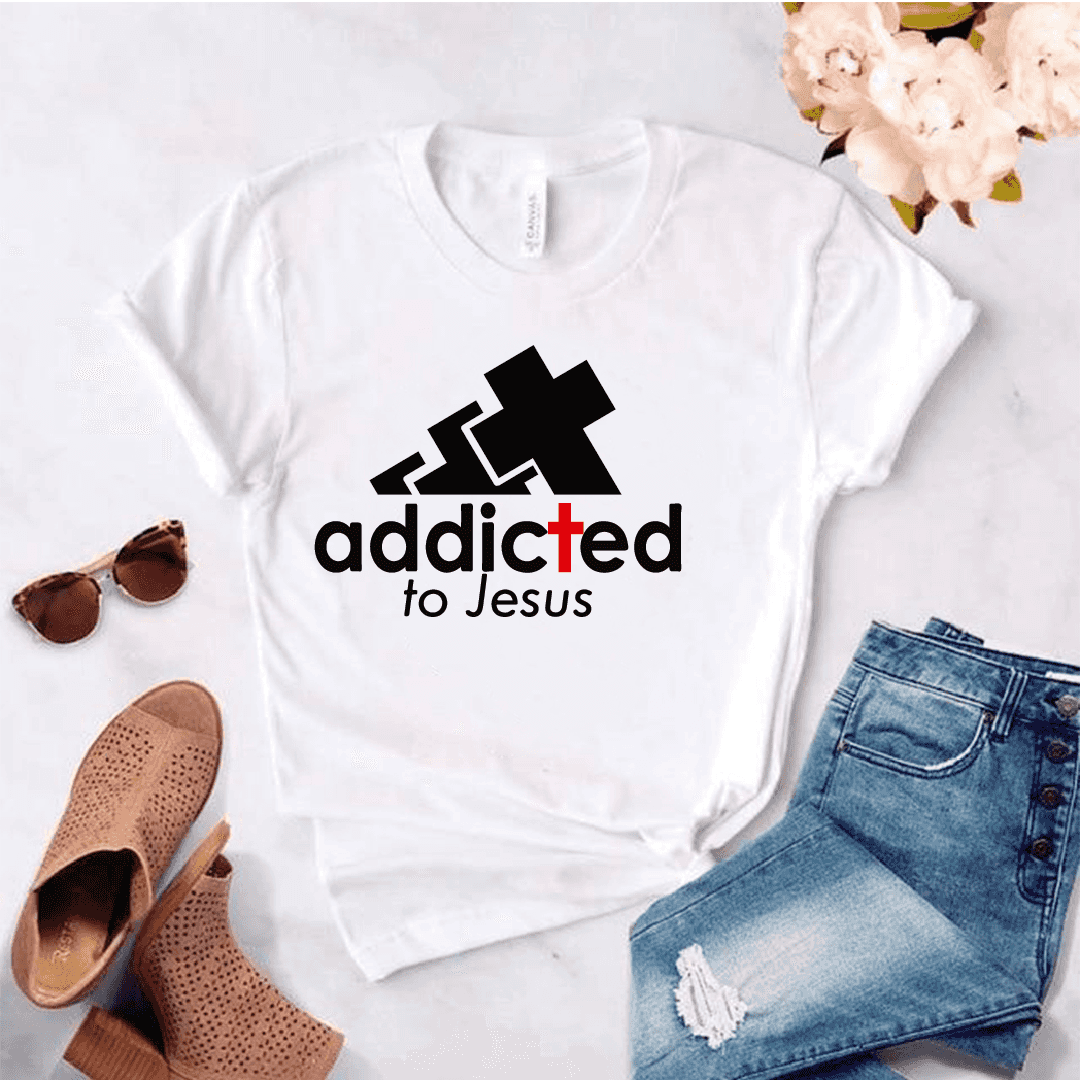 Camiseta estampada unisex T- Shirt Addicted to Jesus