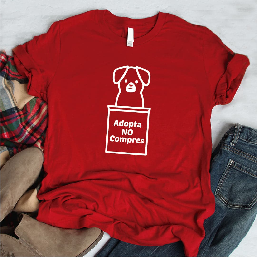 Camisa estampada tipo T- shirt Adopta No Compres — foto 6