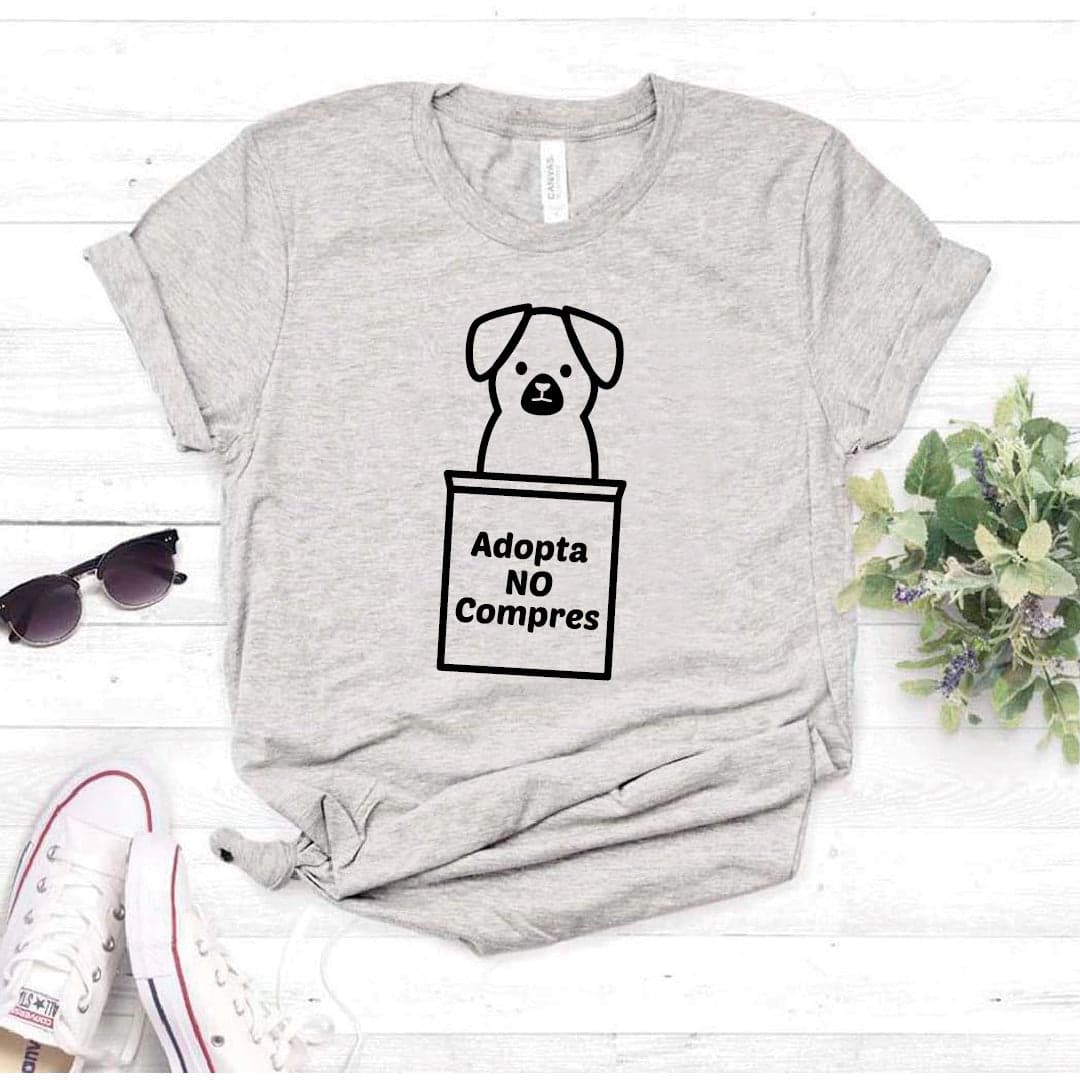 Camisa estampada tipo T- shirt Adopta No Compres — foto 8