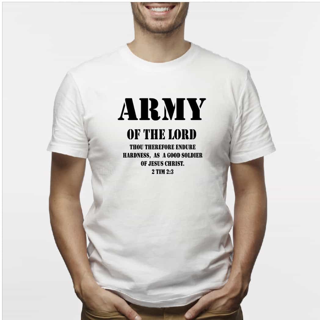 Camiseta estampada hombre Tipo T-shirt Army of the lord