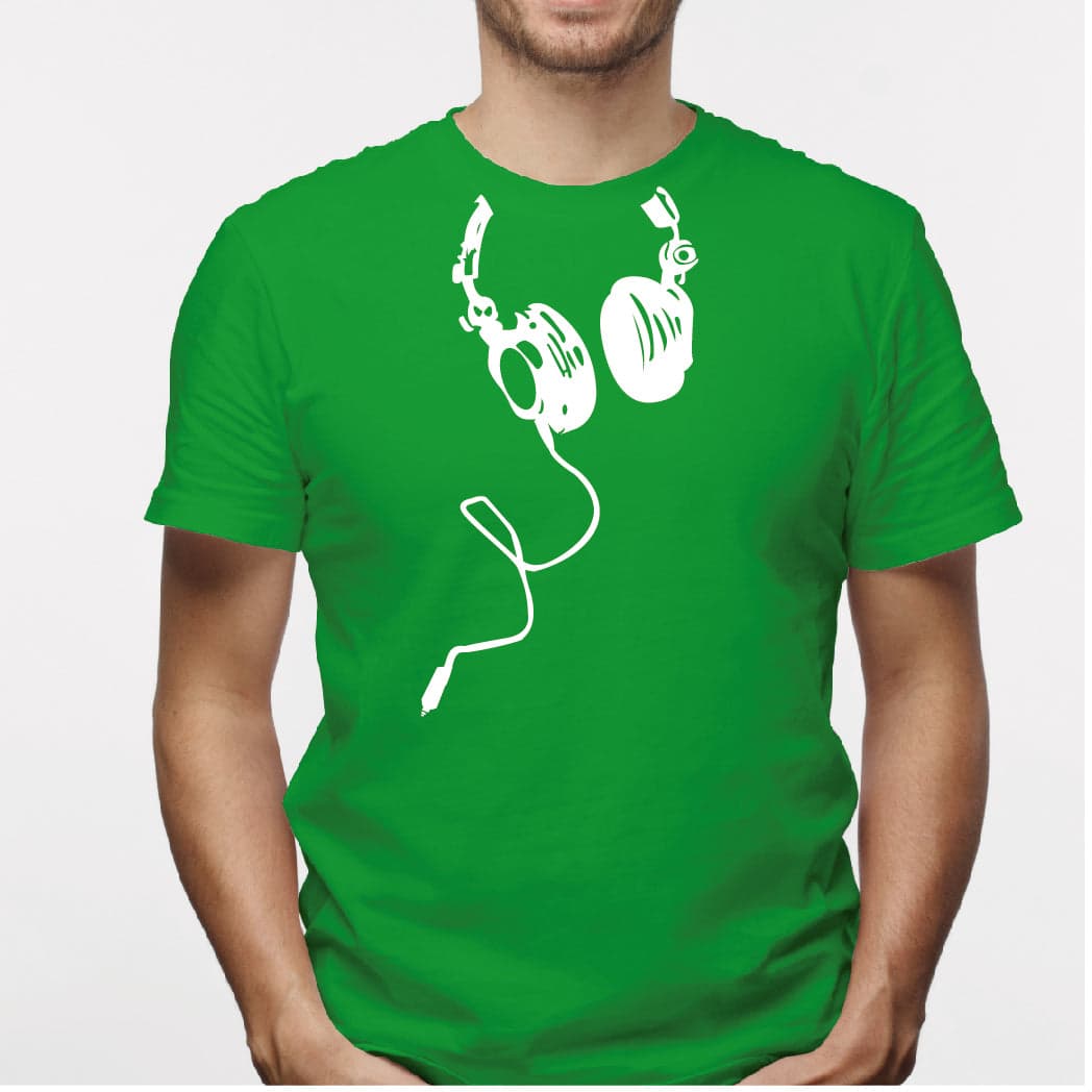 Camisa estampada para hombre tipo T-shirt Audifonos — foto 4