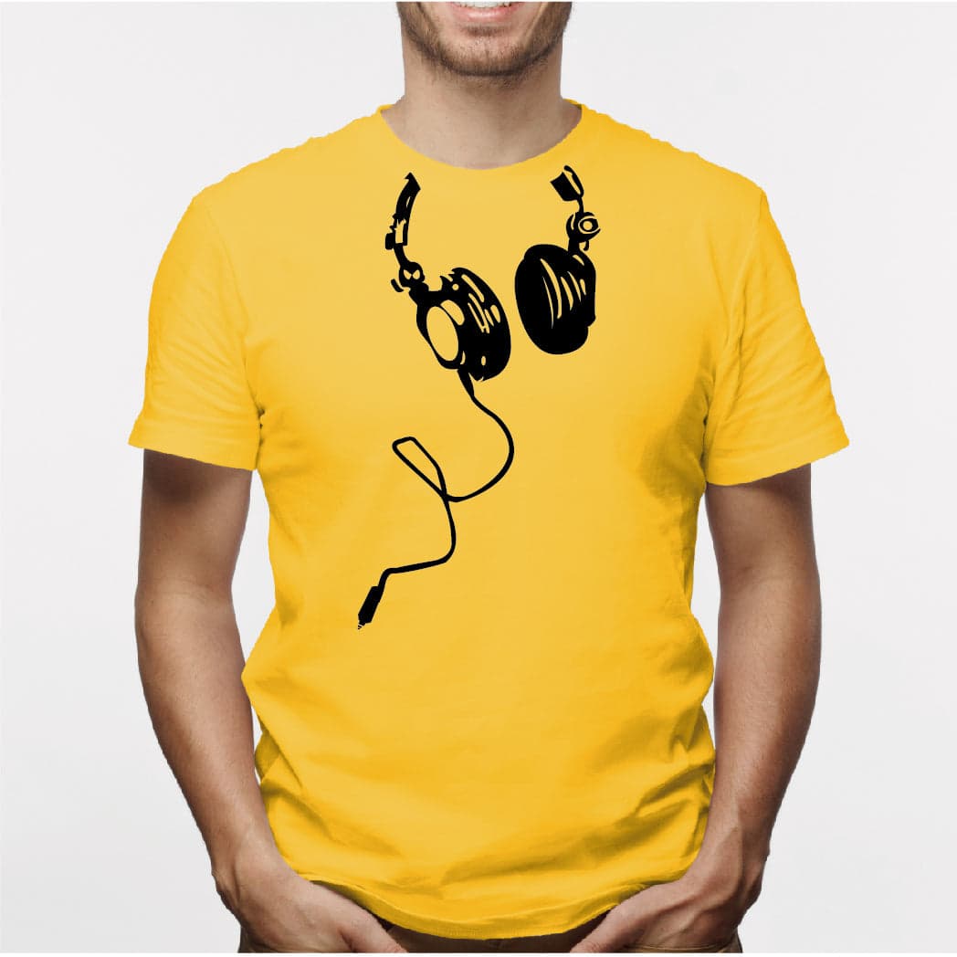 Camisa estampada para hombre tipo T-shirt Audifonos — foto 6