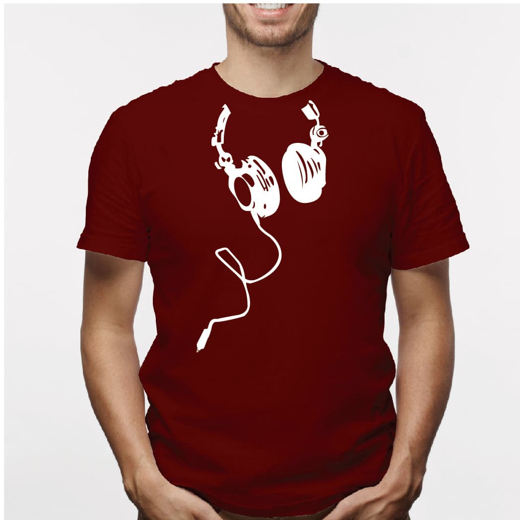 Camisa estampada para hombre tipo T-shirt Audifonos — foto 7
