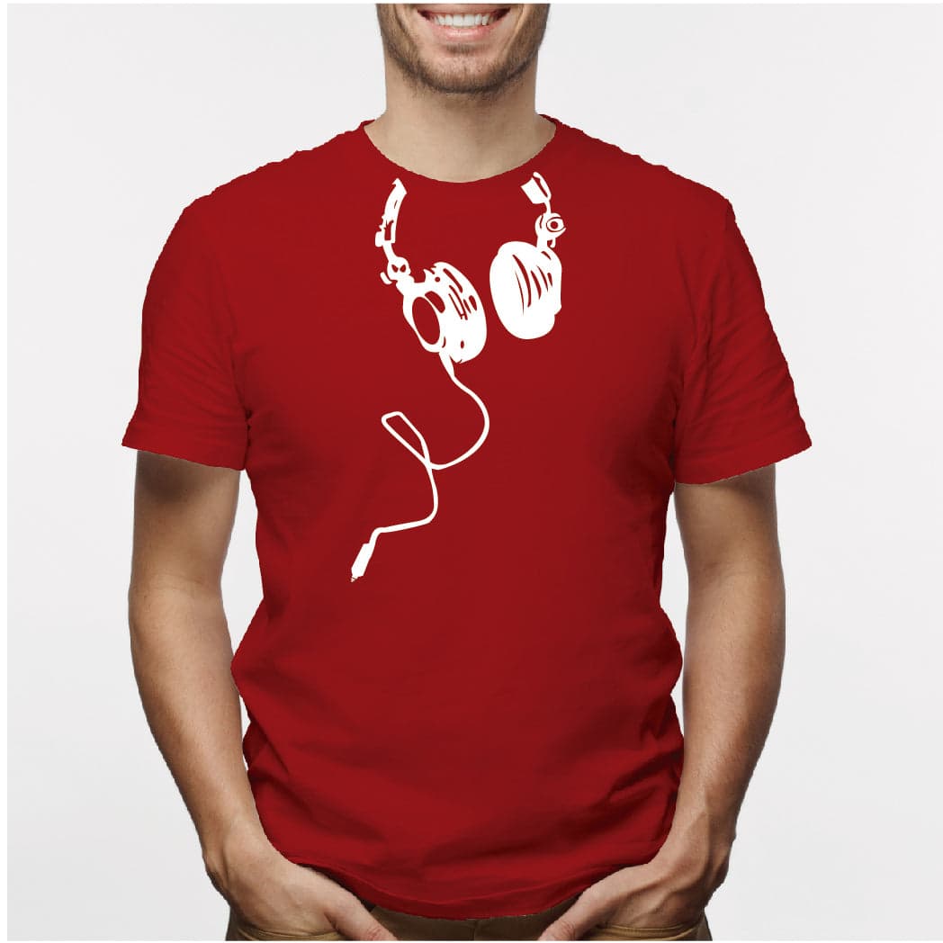 Camisa estampada para hombre tipo T-shirt Audifonos — foto 2
