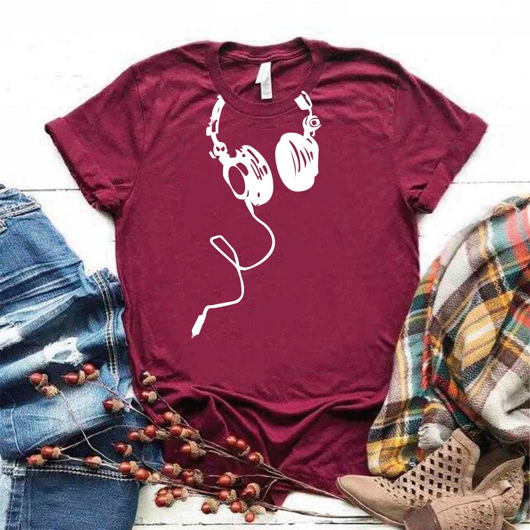 Camisa estampada tipo T- shirt Audifonos — foto 5