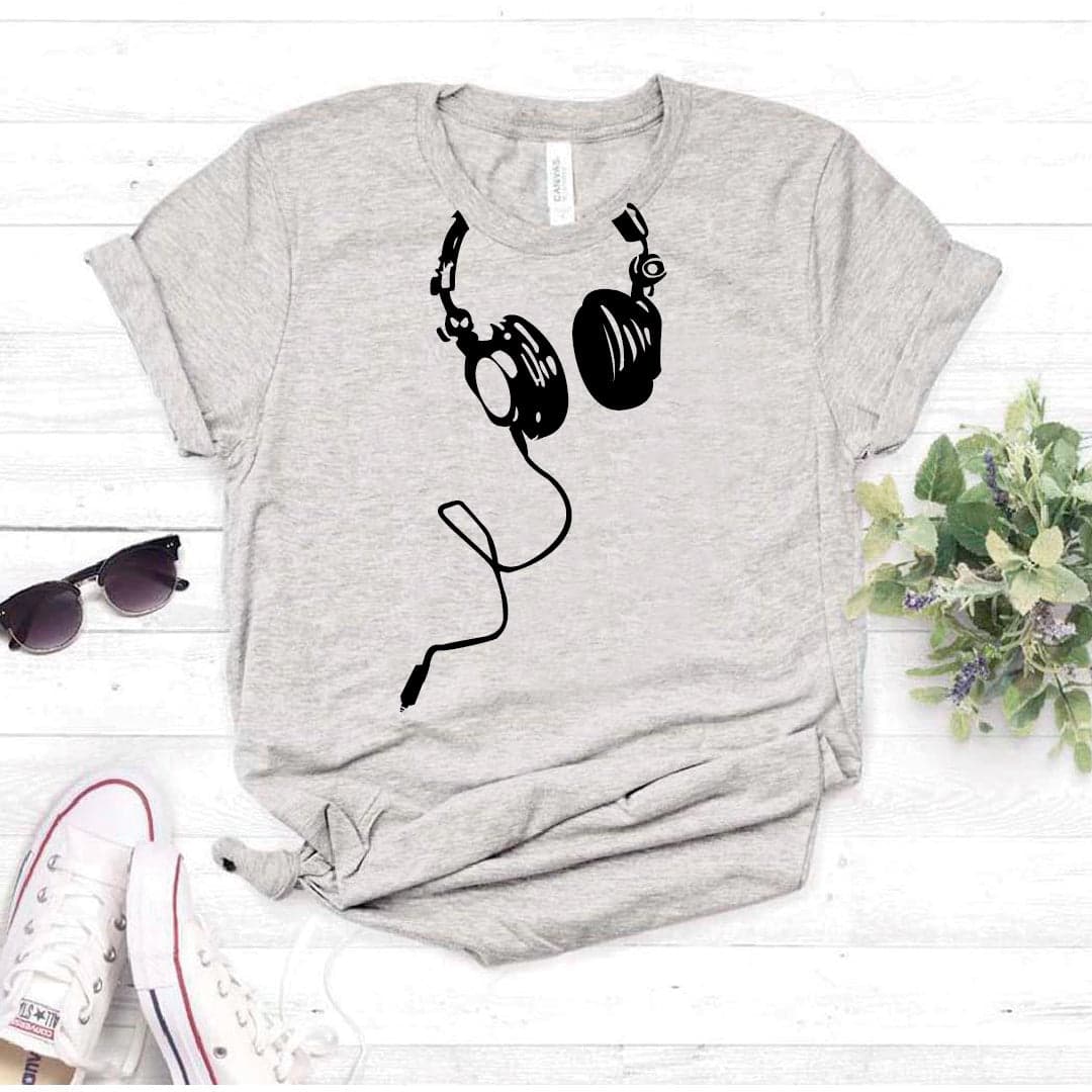 Camisa estampada tipo T- shirt Audifonos — foto 1
