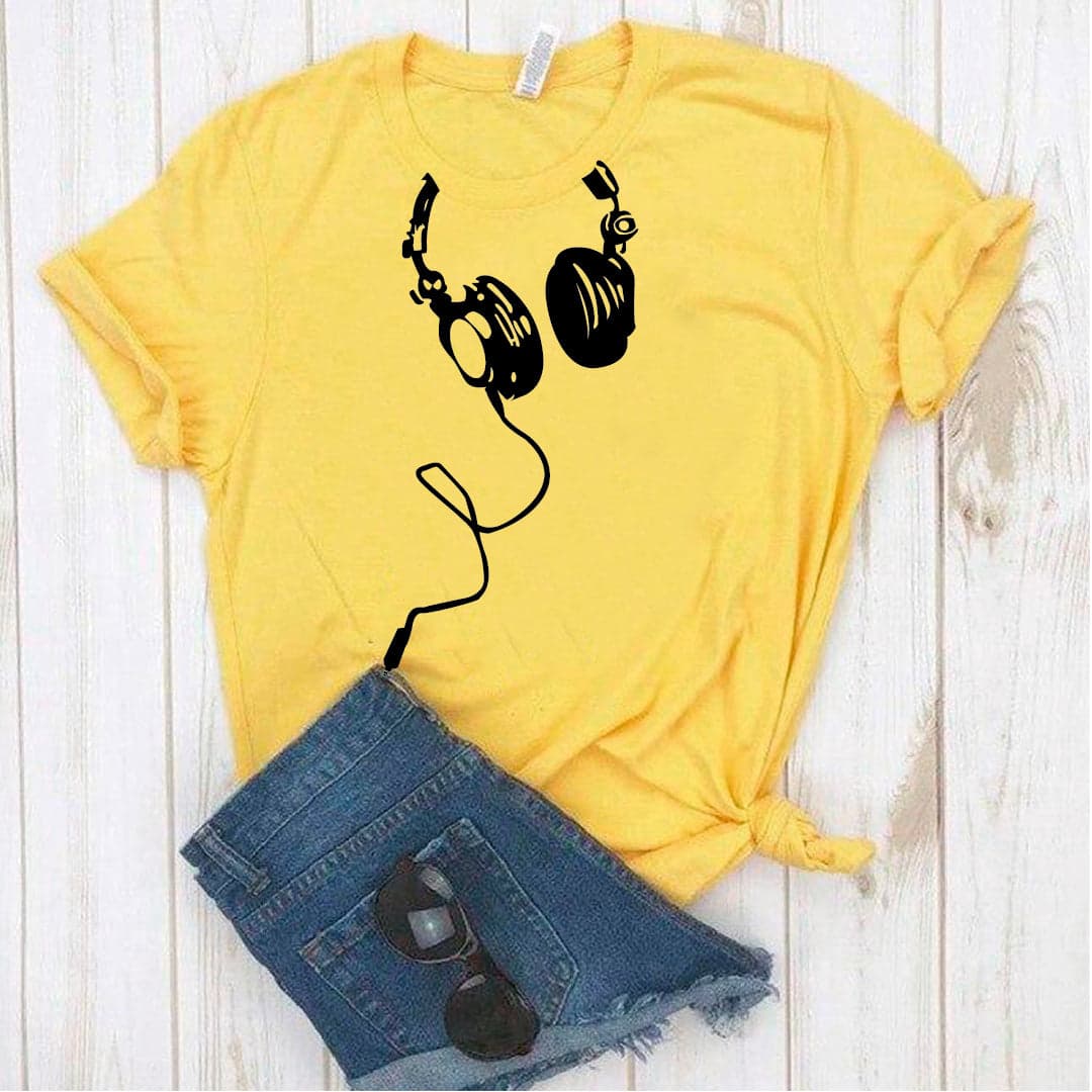 Camisa estampada tipo T- shirt Audifonos — foto 3