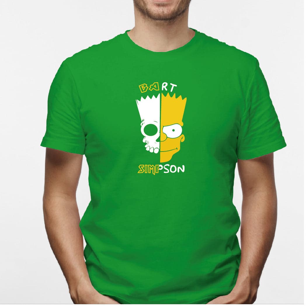Camisa estampada para hombre tipo T-shirt Bart simpson — foto 2