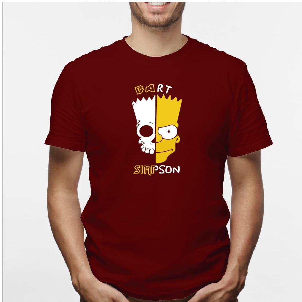 Camisa estampada para hombre tipo T-shirt Bart simpson — foto 5