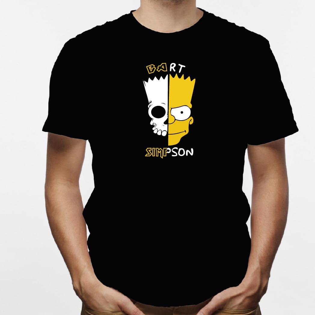 Camisa estampada para hombre tipo T-shirt Bart simpson — foto 1
