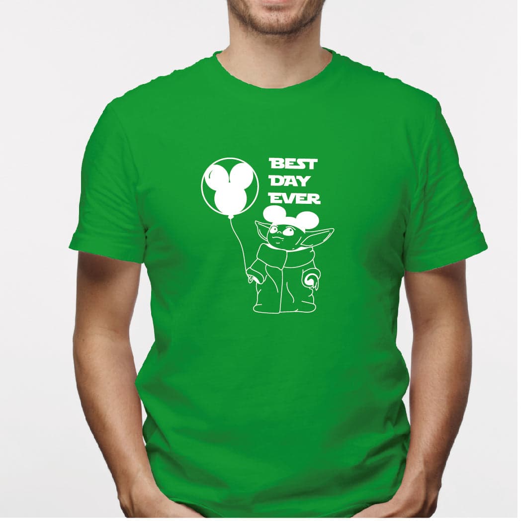 Camisa estampada para hombre tipo T-shirt Best day ever (Baby Yoda) — foto 5