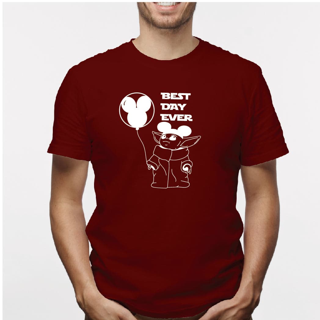 Camisa estampada para hombre tipo T-shirt Best day ever (Baby Yoda) — foto 7